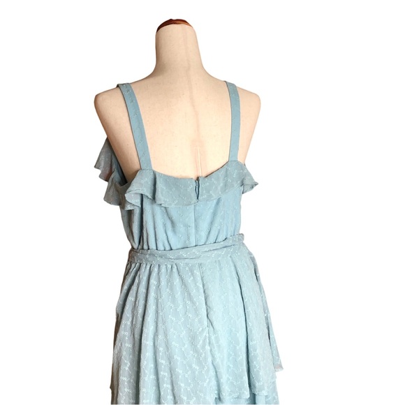 Gal Meets Glam Helena Blue Ruffle Dress Julia Berolzheimer | 8 - Picture 6 of 12